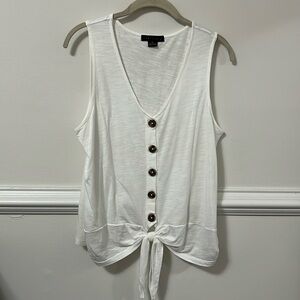 NWOT Stitch Fix Sanctuary Tied To You Knit Tank, Women’s White Size Medium